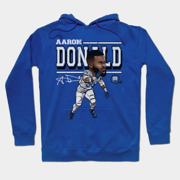 Aaron Donald Los Angeles R Cartoon Hoodie by Buya_Hamkac